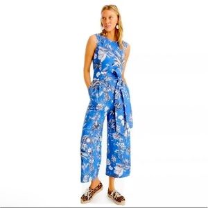 $248 J. Crew linen wrap-back jumpsuit Ratti toile 12